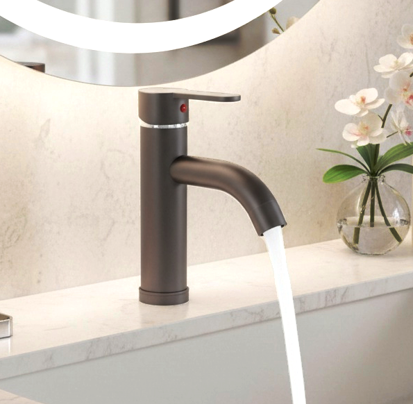Antracide grey basin mixer tap F1